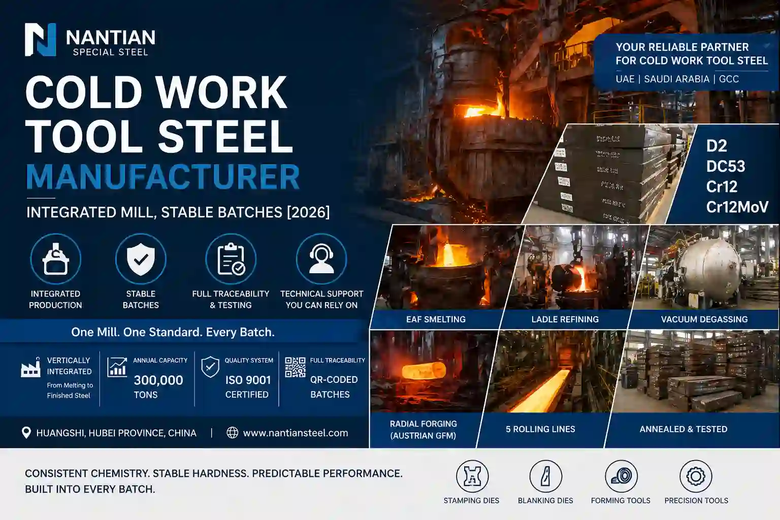 cold work tool steel manufacturer