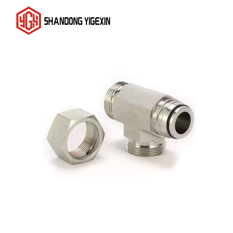 CC、CD Barrel TEE Fittings With Swivel Nut Fittings