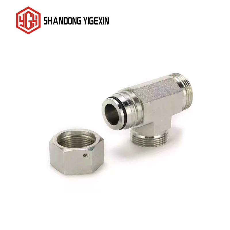 CC、CD Barrel TEE Fittings With Swivel Nut Fittings