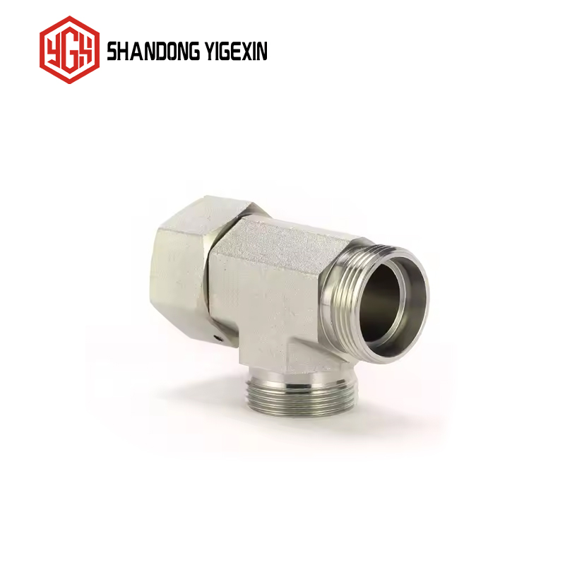 CC、CD Barrel TEE Fittings With Swivel Nut Fittings