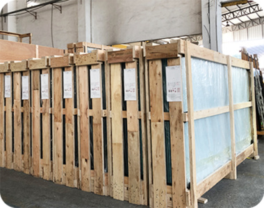 EVA fabric laminated glass decorative panel