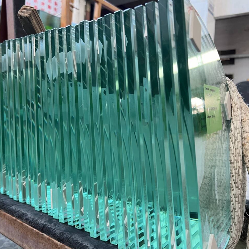 10mm Polish Edge Clear Tempered Glass Shower Caddy