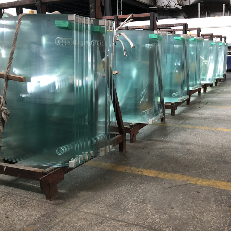 Ultra-Clear Crystal Texture Curved Tempered Glass: Window