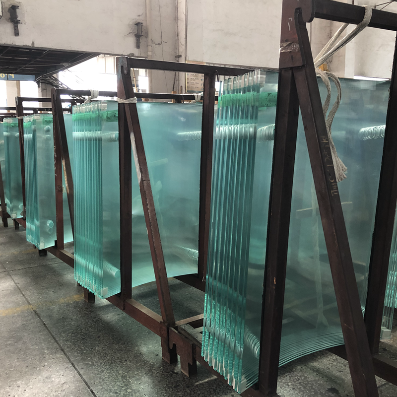 Ultra-Clear Crystal Texture Curved Tempered Glass: Window