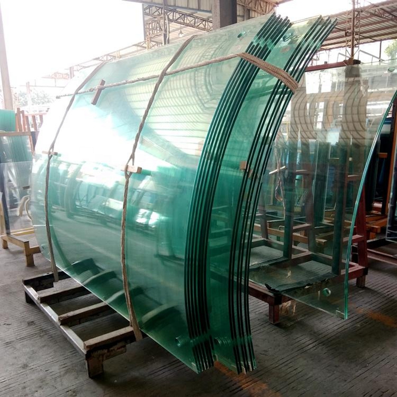Clear Tempered Glass - Curved Fence for Pool
