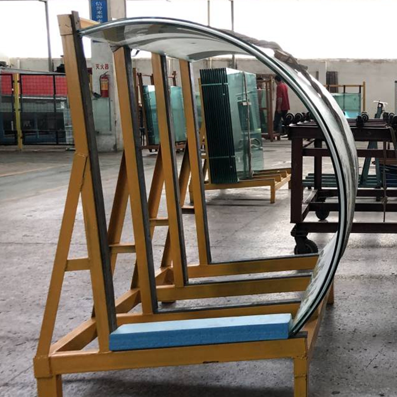 Stylish Durable Bent Toughened Glass Curtain Wall