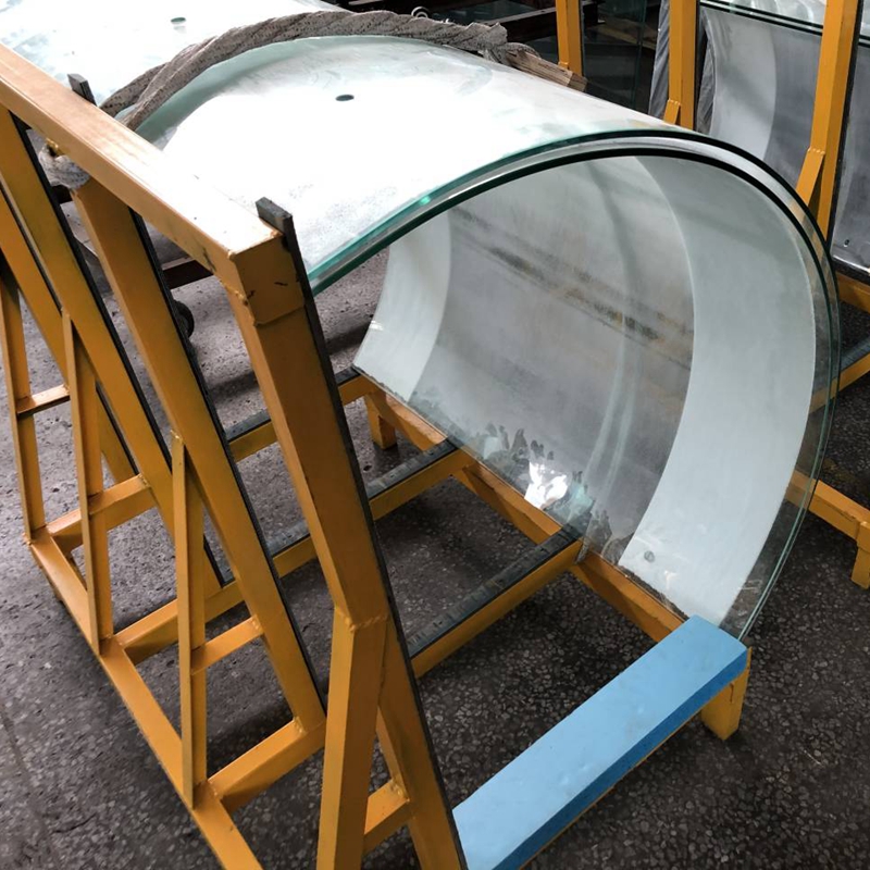 Stylish Durable Bent Toughened Glass Curtain Wall
