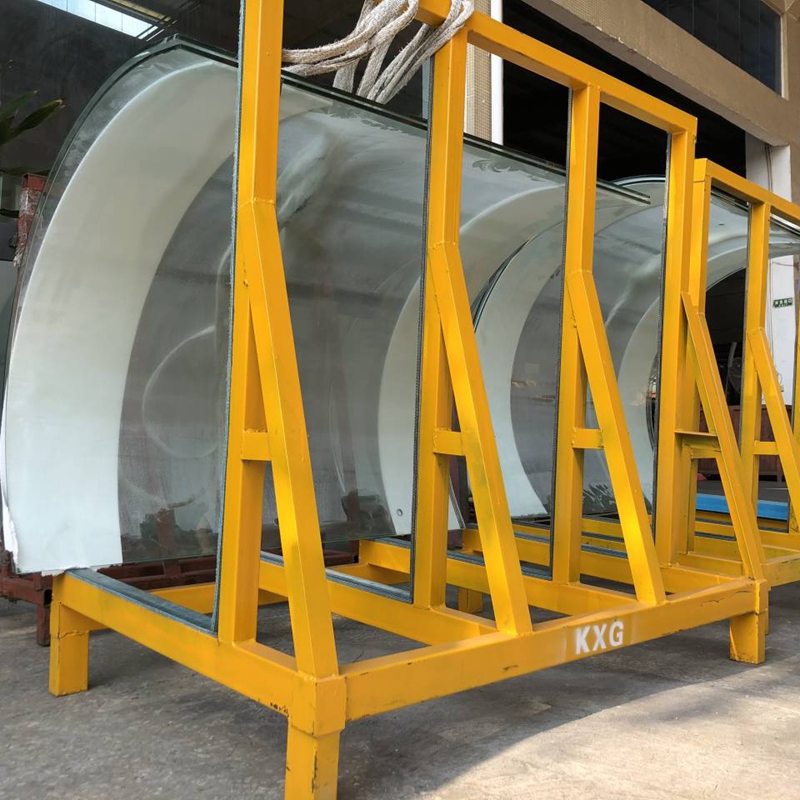 Stylish Durable Bent Toughened Glass Curtain Wall