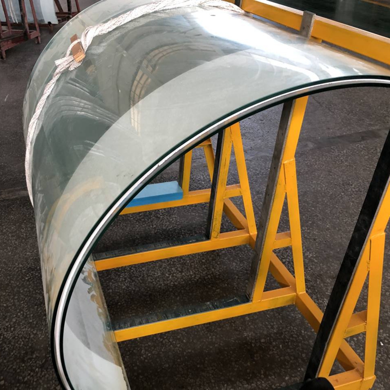 Stylish Durable Bent Toughened Glass Curtain Wall