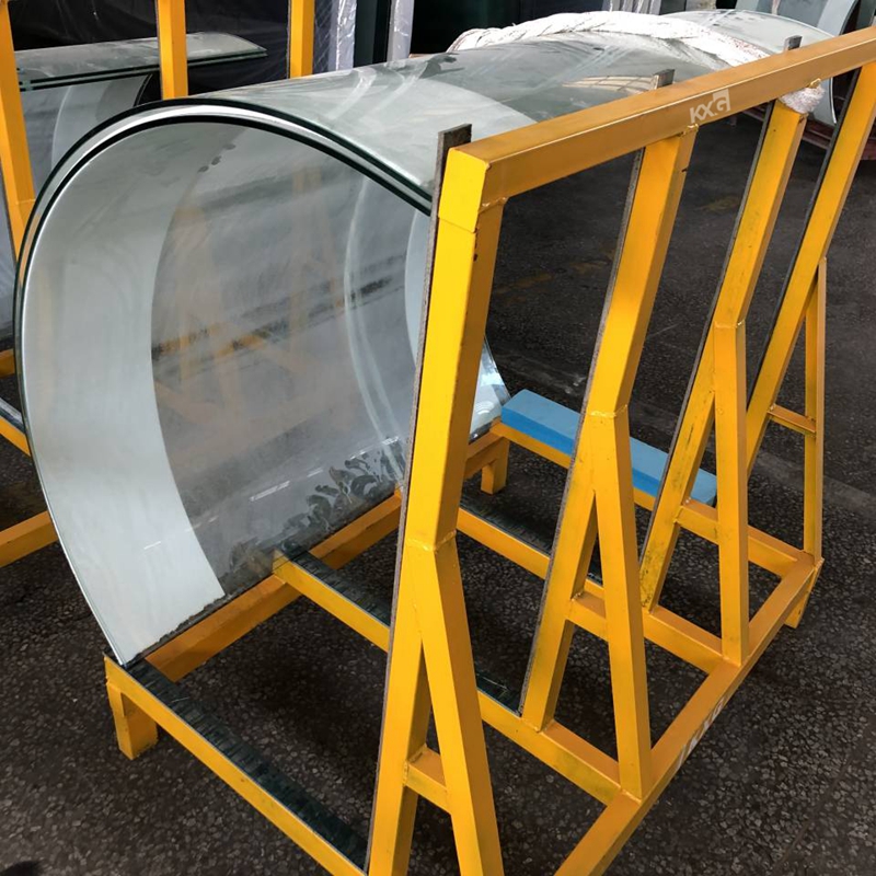 Stylish Durable Bent Toughened Glass Curtain Wall