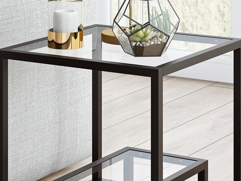 reinforced glass desktop