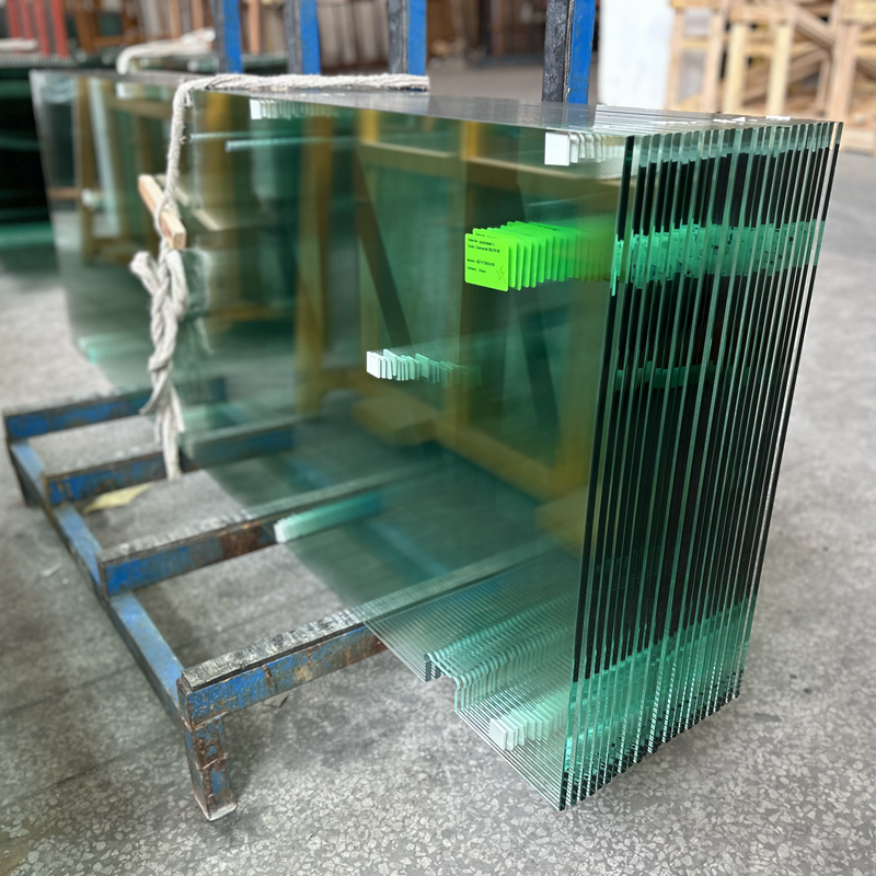 Heat Strengthened Clear Glass Bathroom Wall