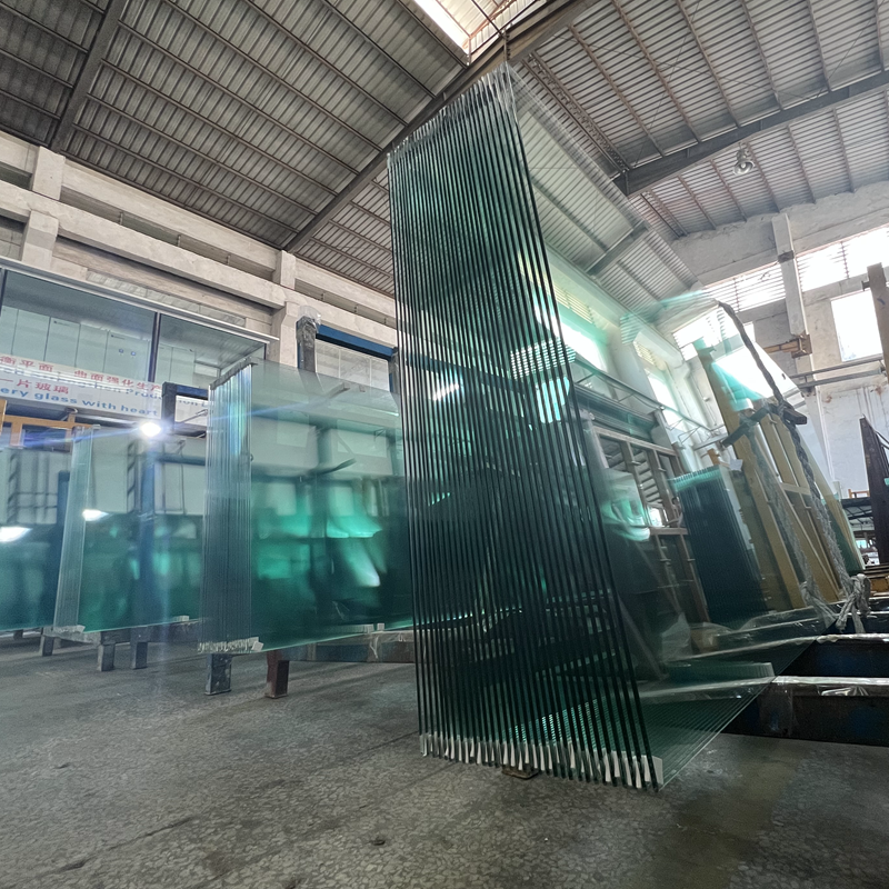 Heat Strengthened Clear Glass Bathroom Wall