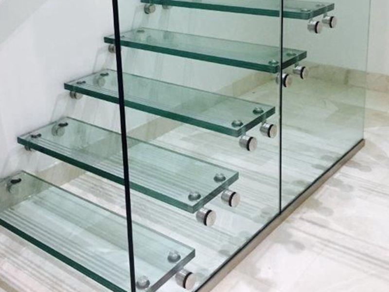anti-slip PVB laminated glass stair pedal