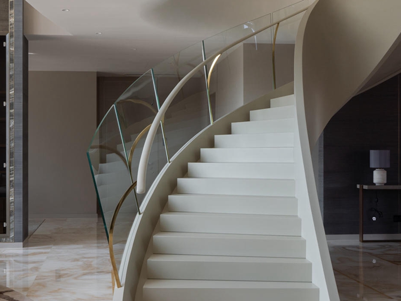 PVB laminated glass railing
