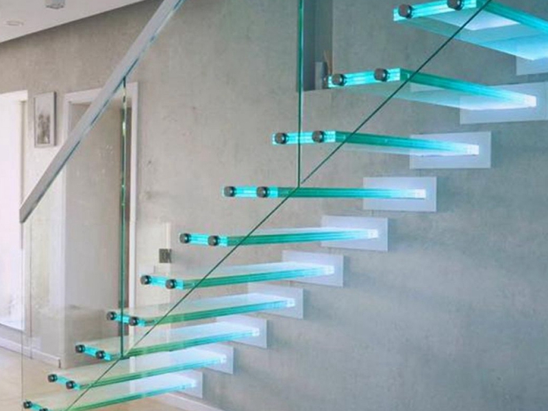 SGP laminated glass stair pedal