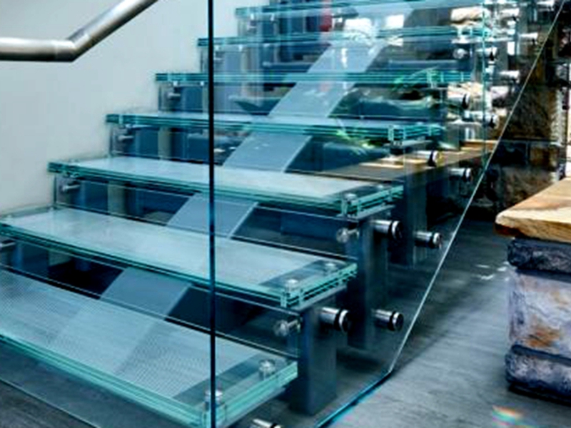 anti-slip SGP laminated glass stair pedal