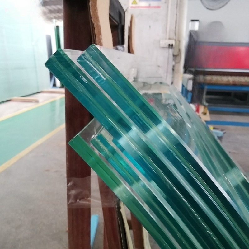 SGP Laminated Glass Curved Ultra Clear Elevator Wall