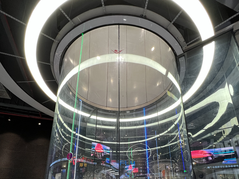 SGP laminated glass elevator wall