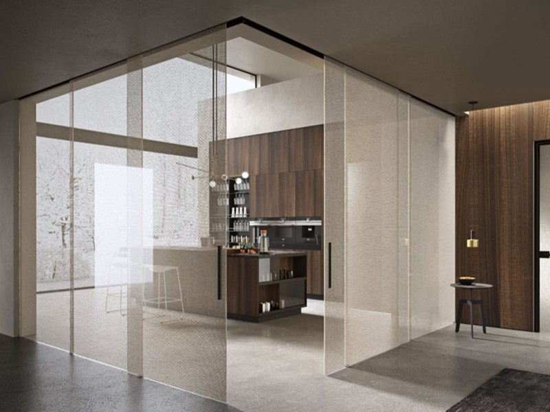 EVA laminated glass home partition wall
