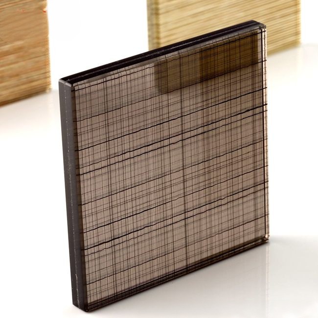 EVA Fabric Laminated Glass Decorative Panel