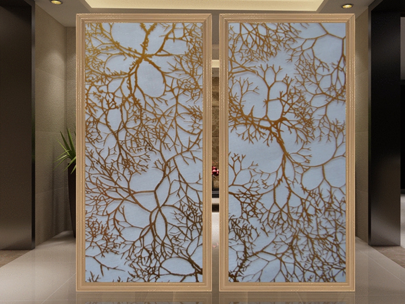 EVA fabric laminated glass decorative panel