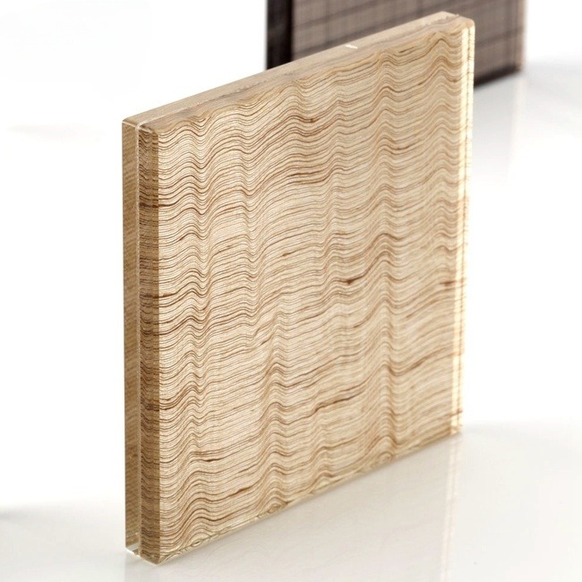 Custom Textured EVA Glass Wall Panels for Modern Interiors