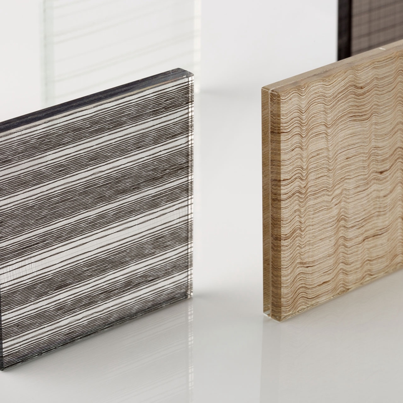 Custom Textured EVA Glass Wall Panels for Modern Interiors