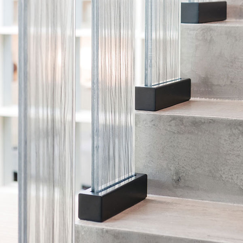 Fabric EVA Laminated Glass Wall Custom Glass Design
