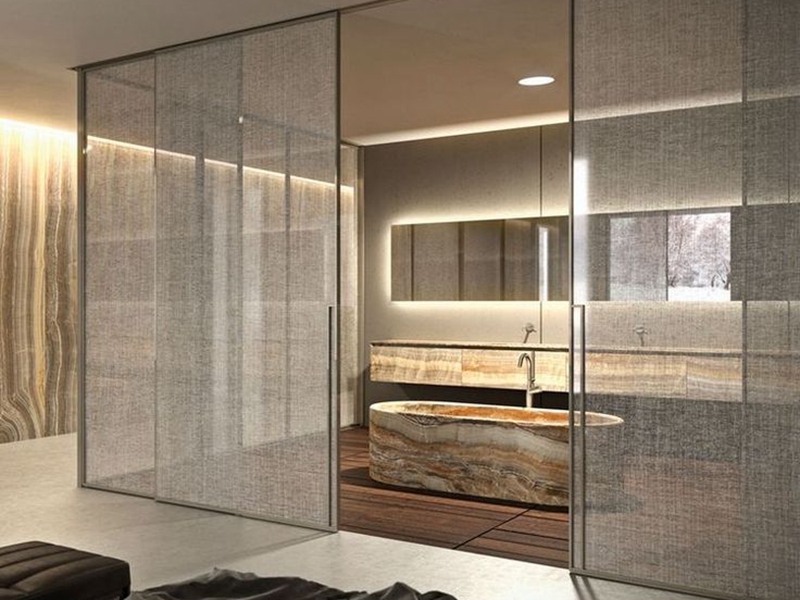 privacy custom glass partition