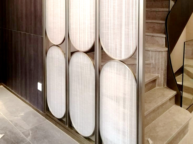 EVA laminated glass partition