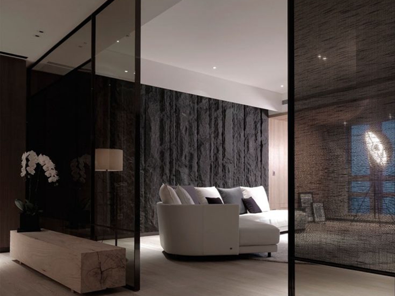 EVA laminated glass shopping partition