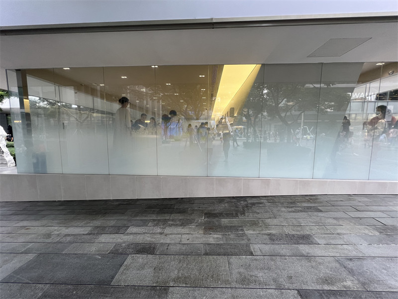 patterned color laminated partition glass