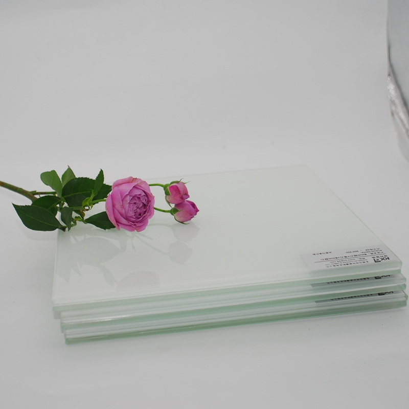 White Frosted Laminated Glass Partition Wall in Privacy