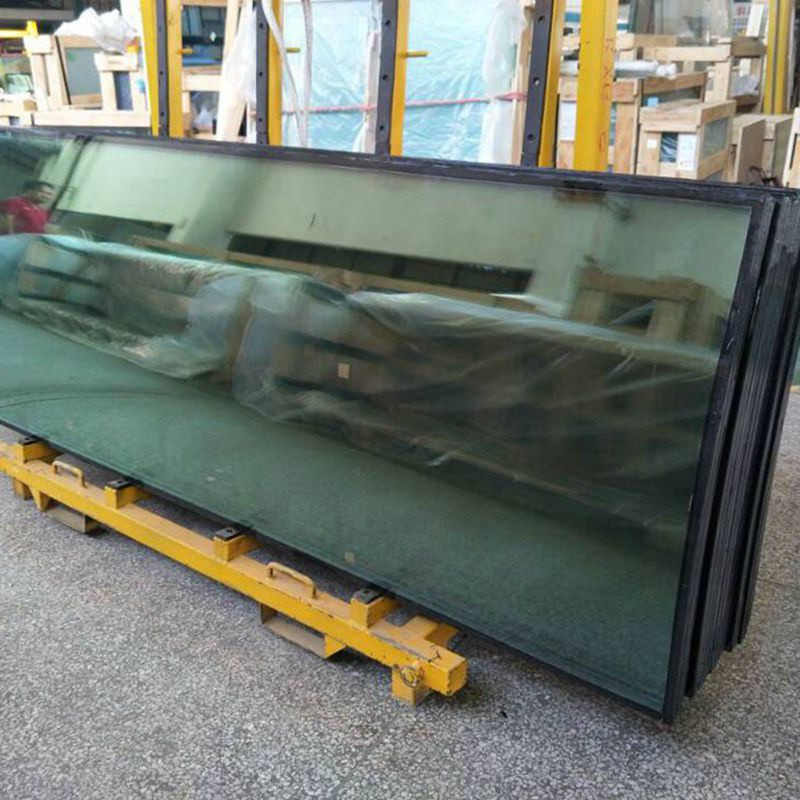 Curved tempered insulated glass for curtain wall