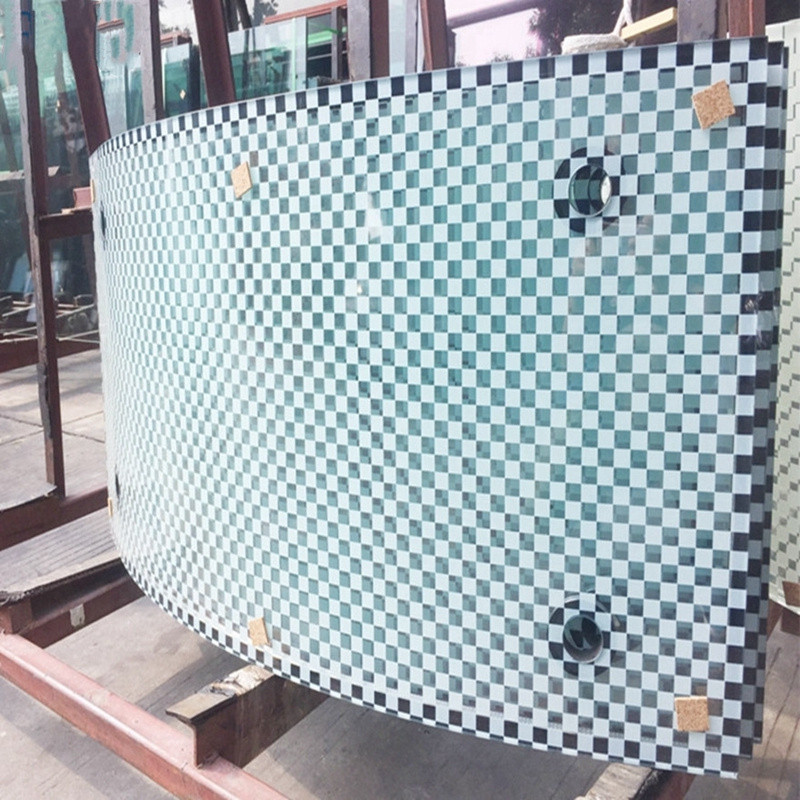 Curved tempered insulated glass for curtain wall