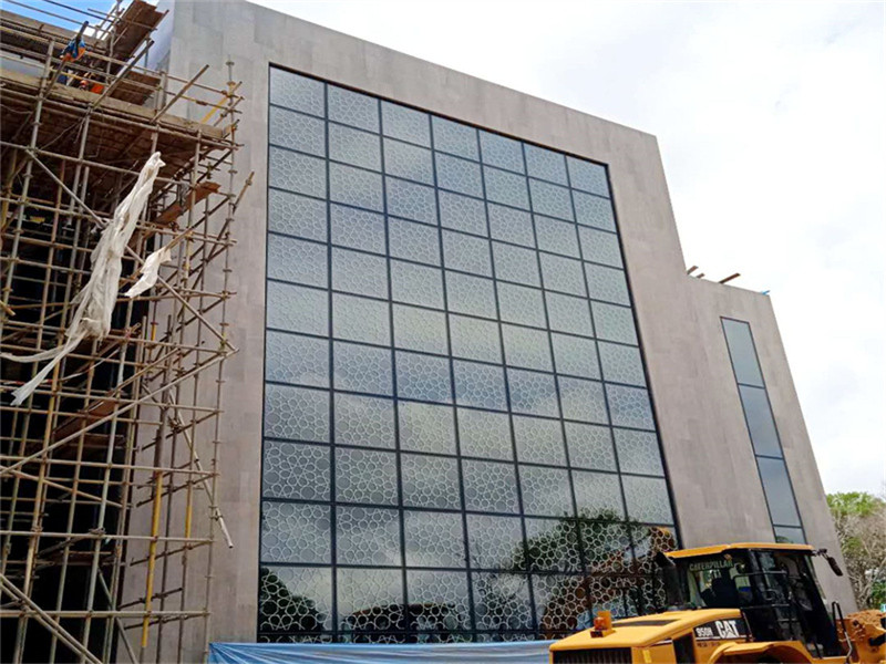 double glazed glass facade
