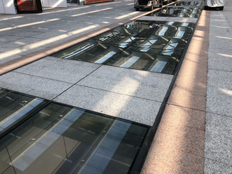 laminated glass floor