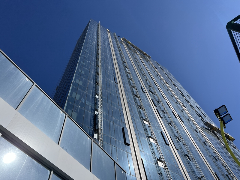 Glass facade