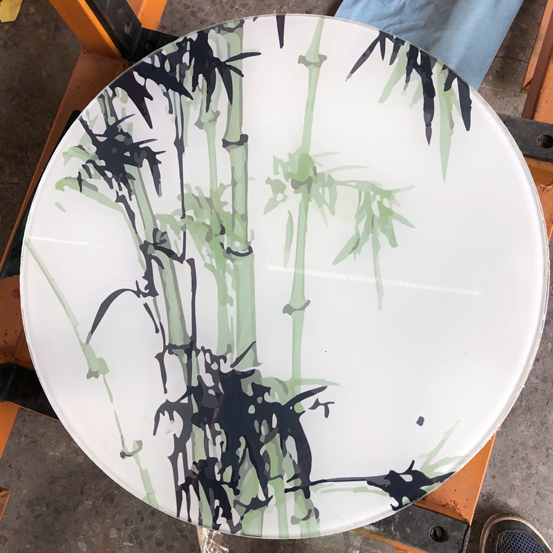 Digital Printing Round Shape Glass