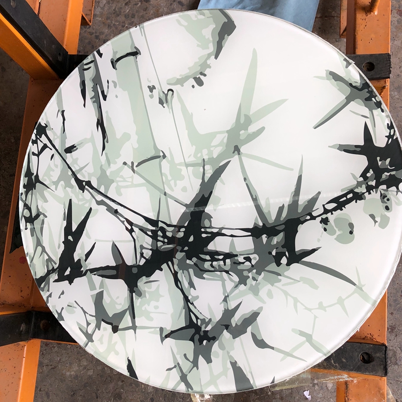 Digital Printing Round Shape Glass