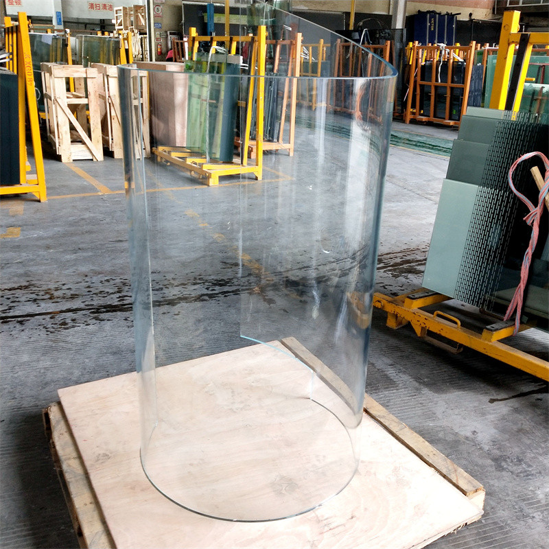 Custom 10mm 12mm hot bent curved glass