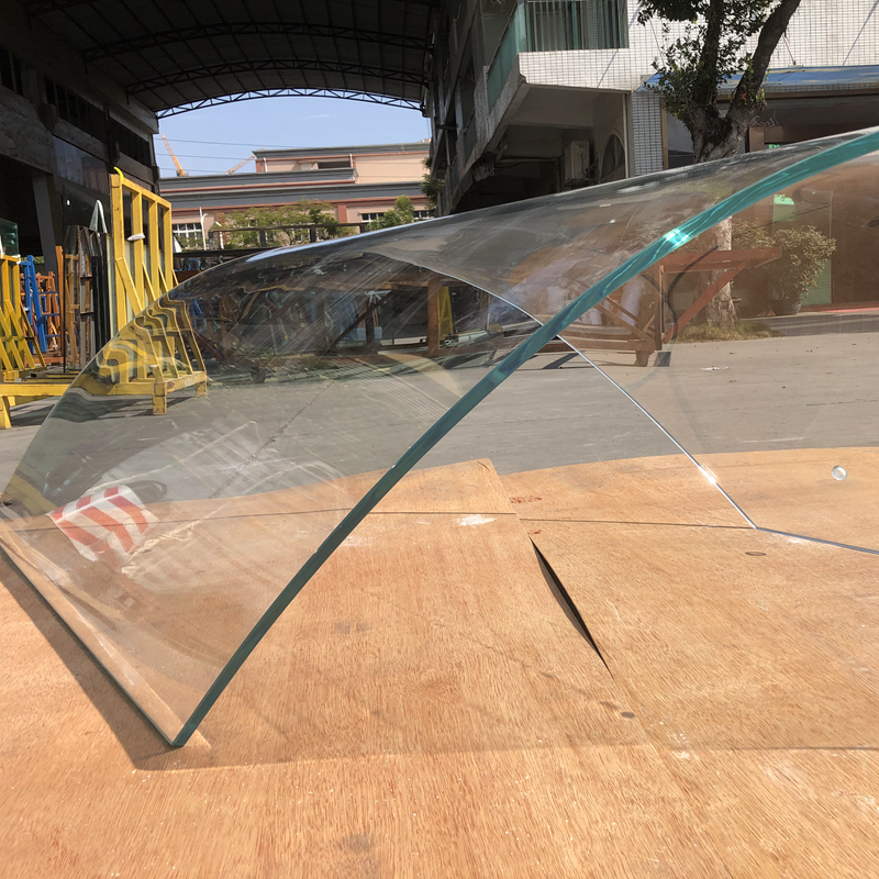 Hot Bending Irregular Shape Glass Wall