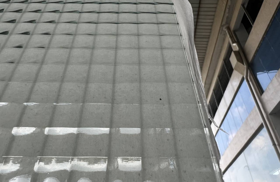 pattern glass partition