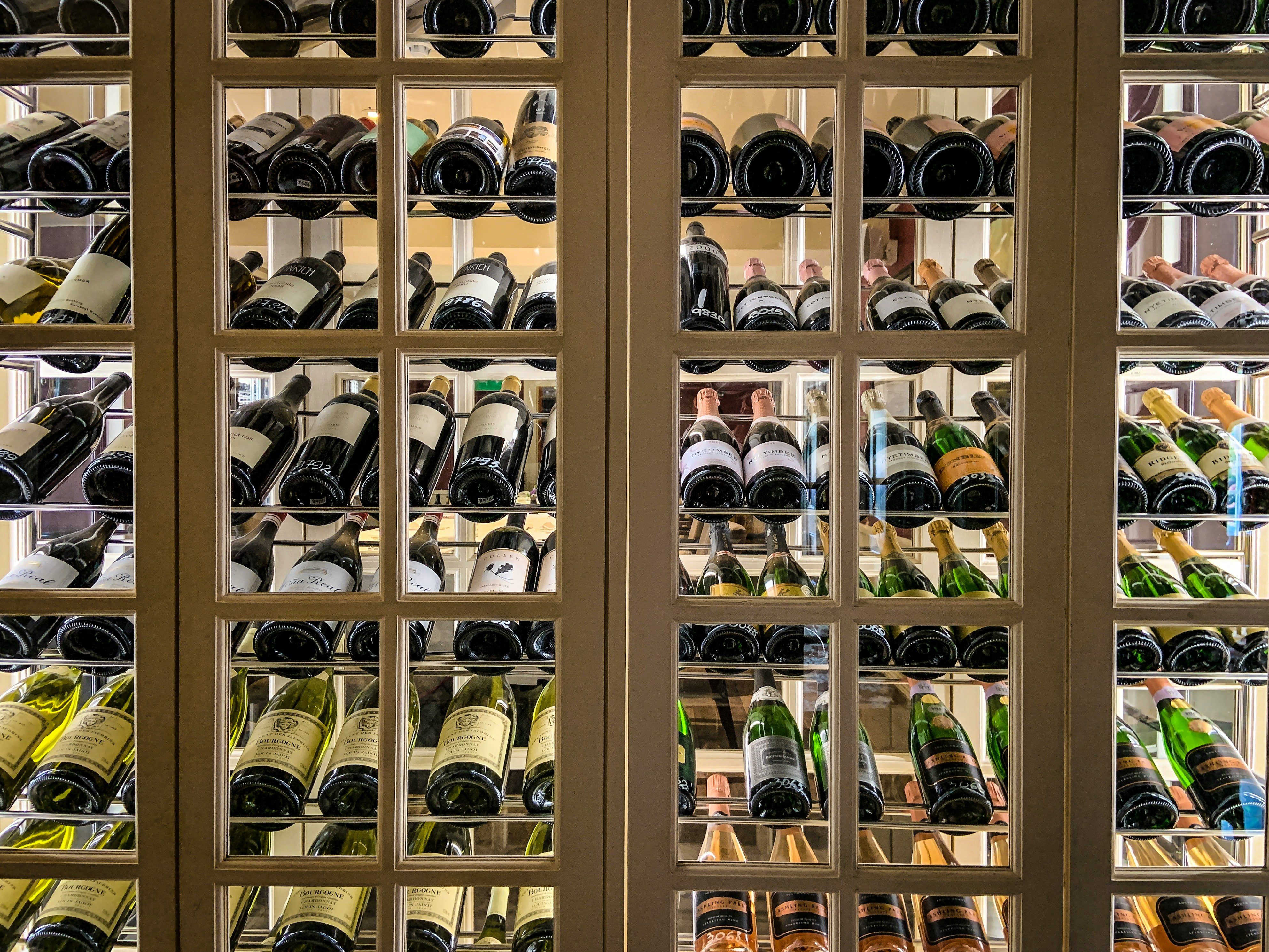 clear glass storage cabinet