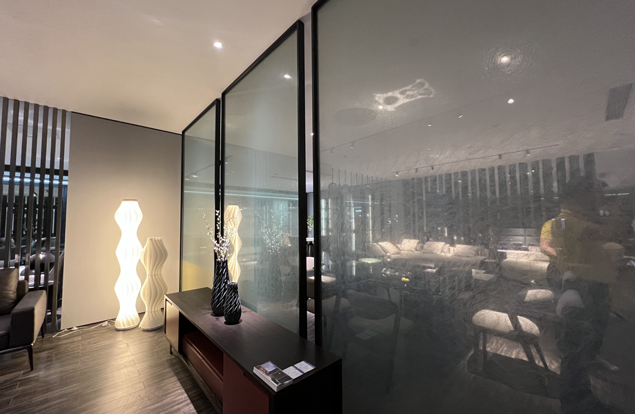 bedroom glass door