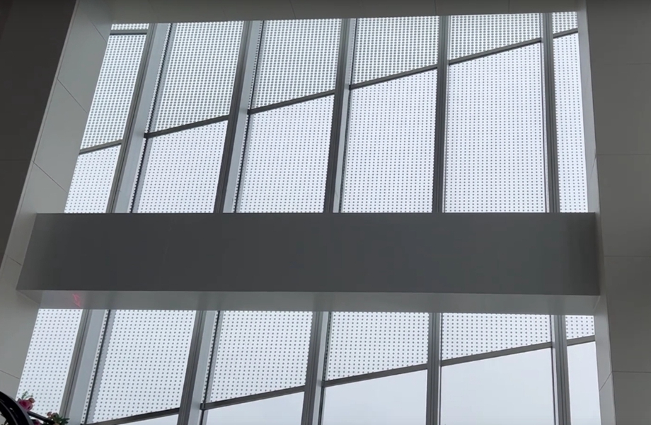 glass curtain wall building
