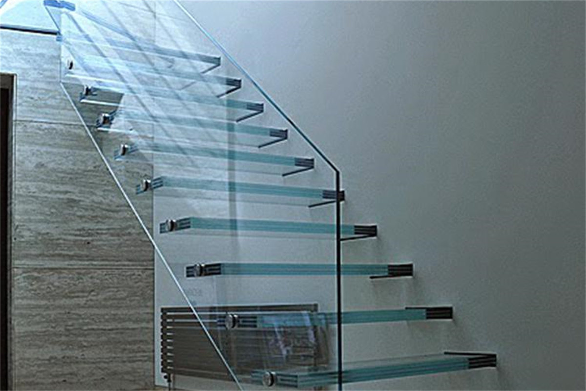 clear tempered glass railing