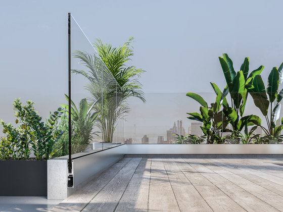 glass guardrail