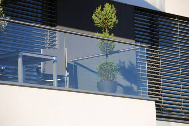 glass guardrail